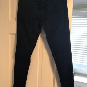 Black denim jeans
